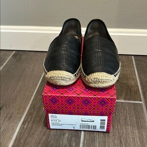 Tory Burch Black Espadrilles Classic Design
